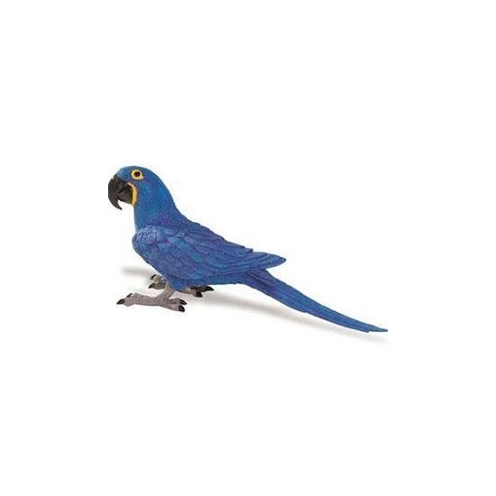 Ara papegaai blauw van plastic 11 cm