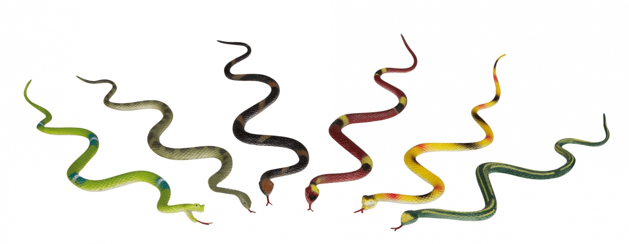 Gekleurde plastic slangen 35cm