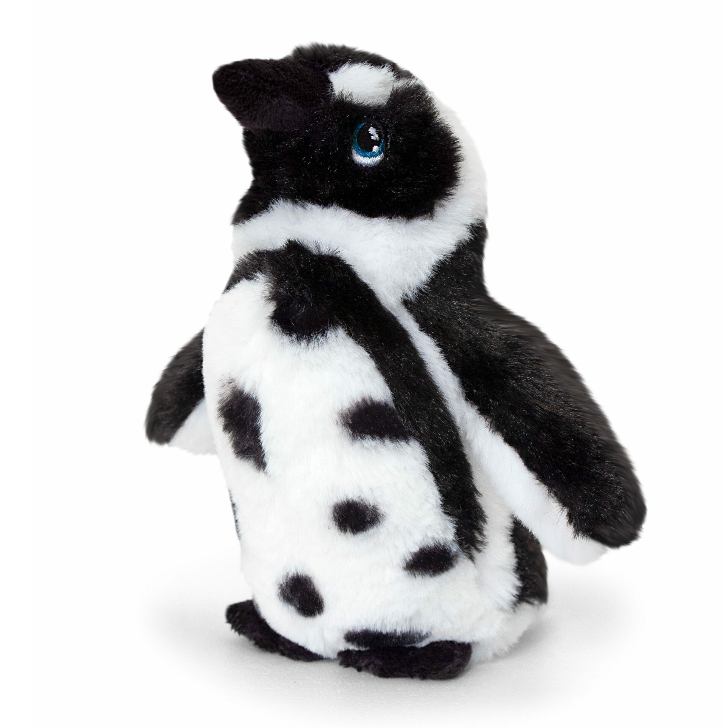 Keel Toys pluche Humboldt pinguin knuffeldier - wit/zwart - staand - 25 cm