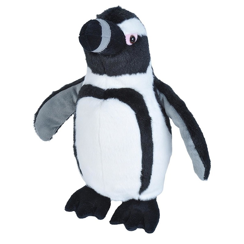 Knuffel pinguin zwart/grijs/wit 35 cm knuffels kopen
