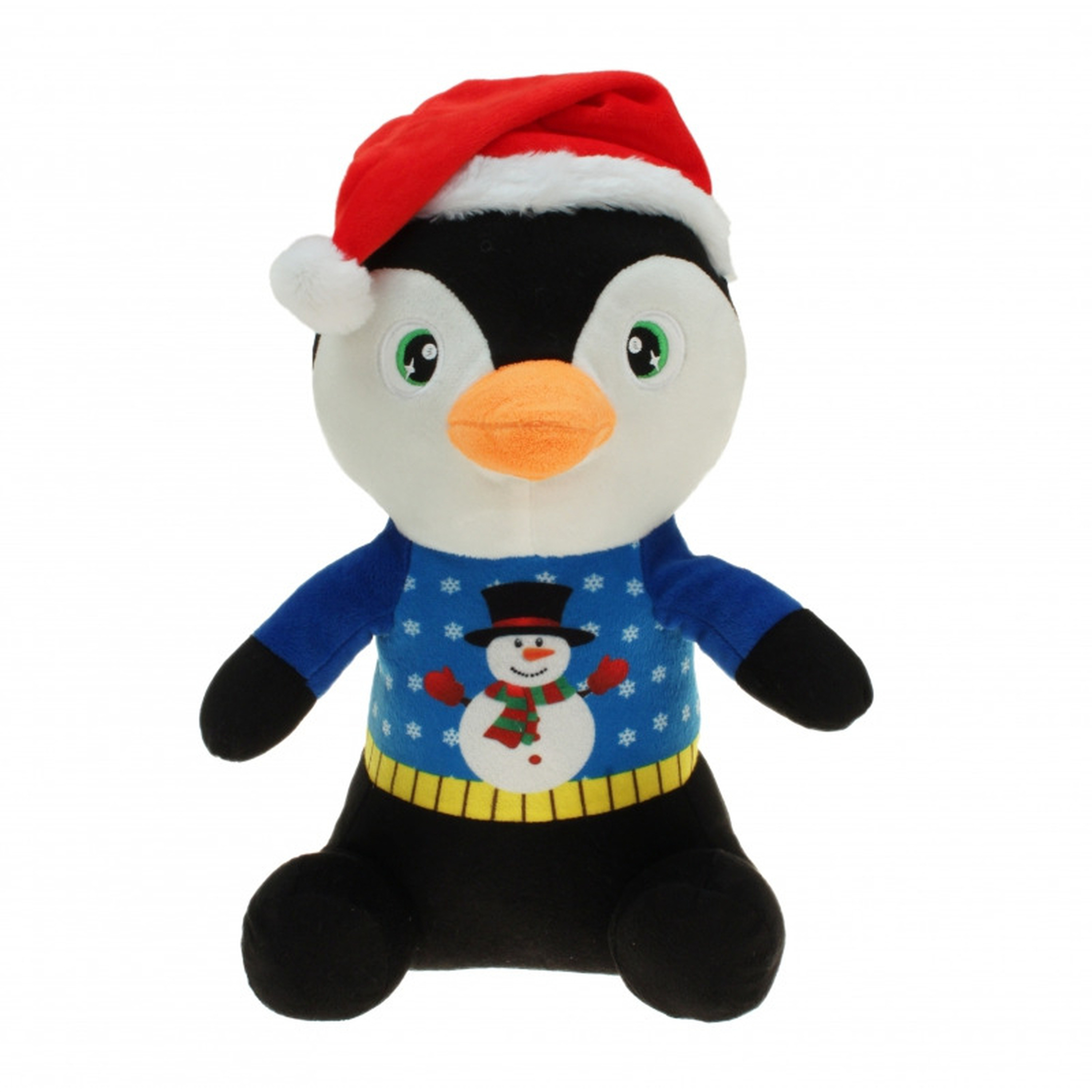 Pluche pinguin knuffel 30 cm kerstknuffels