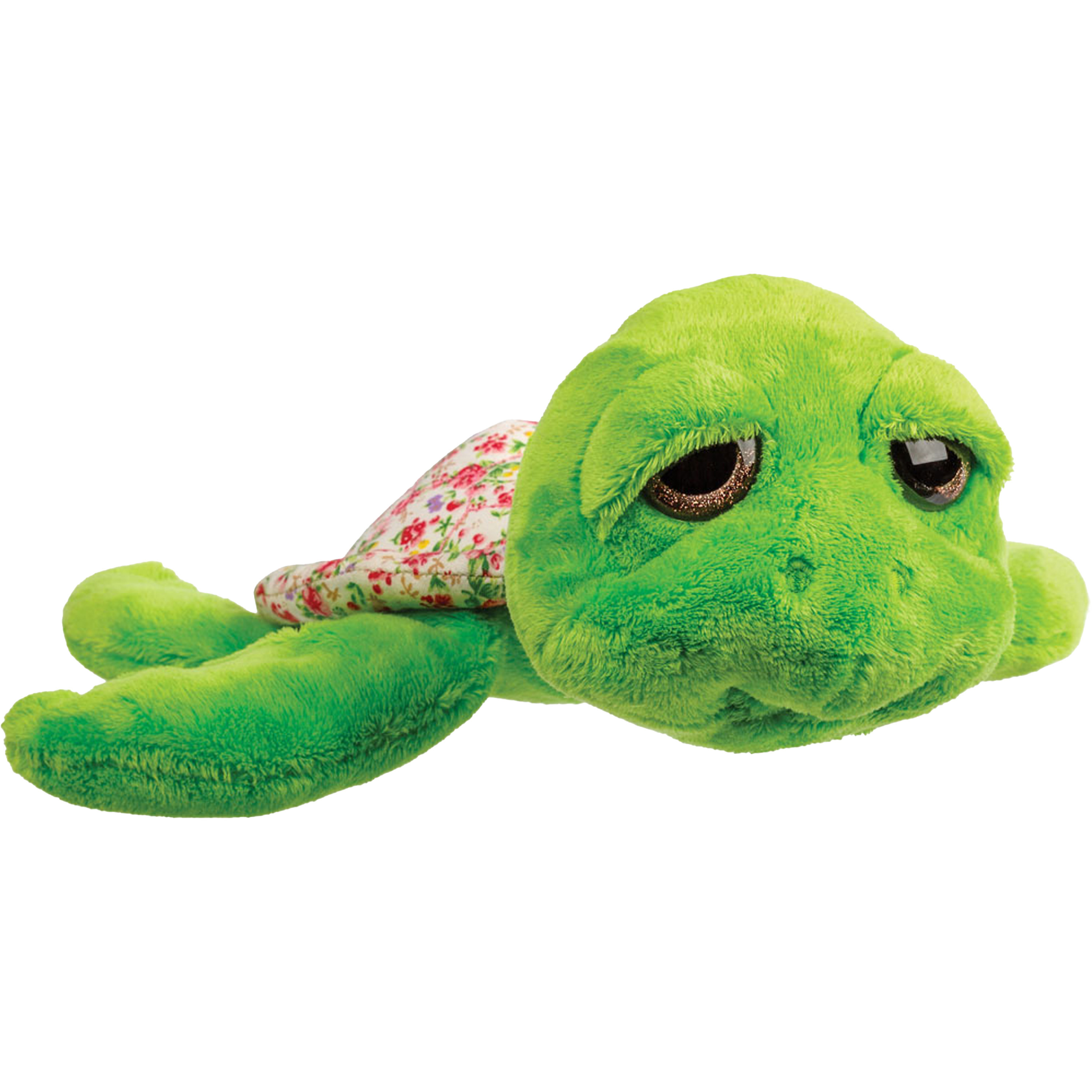 Suki Gifts pluche zeeschildpad Jules knuffeldier - cute eyes - groen - 24 cm