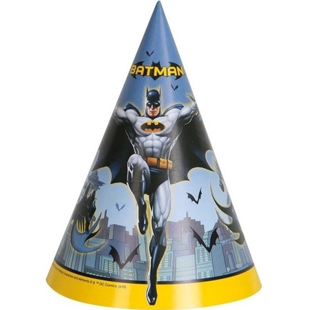 16x Batman party theme hats