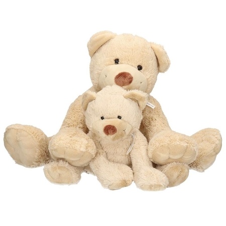2x Plush mom and child Boogy bears 35/24 cm cuddle toys