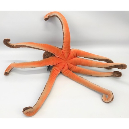 Levensechte pluche octopus knuffel bruin