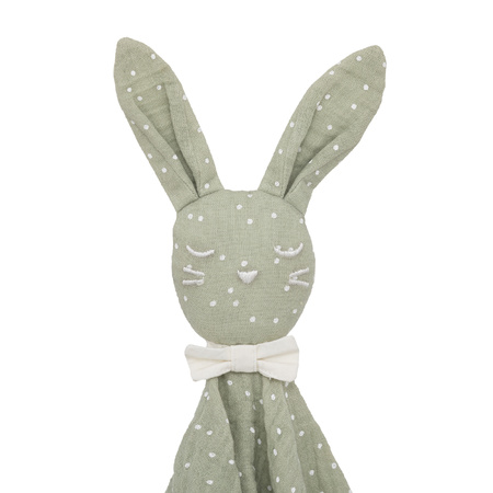 Rabbit animal soft cuddle toy - green - 50 cm - cotton - baby animals