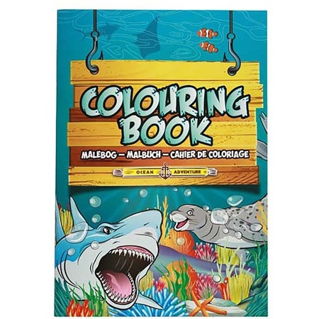 Sea animals theme A4 coloring book 24 pages
